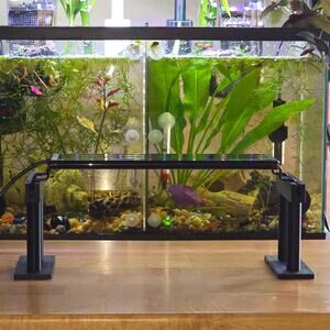 Aquarium Flat Surface Light Risers Single Level Notched Base for Tanks with Lids